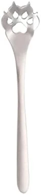 GENERIC 1/4Pcs Cat Dog Claws Coffee Spoons,Cute Cat Dog Paw Claw Stainless Steel Teaspoon Coffee Sugar Ice Cream Cake Stirring Spoon(4Pcs,silver) - Image 10