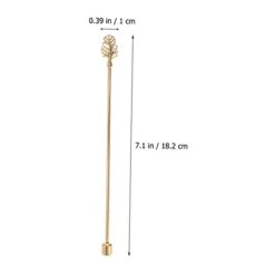 ULTECHNOVO 2pcs Coffee Stirrer Garnish Picks For Cocktails Coffee Sticks Coffee Stirrers Coffee Stirring Spoon Cocktail Drink Stirrer Stainless Steel Coffee Stirrers Ornament Modeling