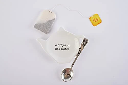 Home Kitchen Circa Tea Time Teapot Tea Bag Spoon Rest Sets 42600444 (Always In Hot Water) - Image 3