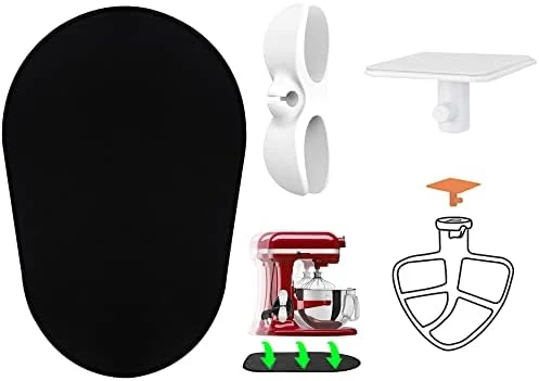 Sliding Mat For Kitchenaid Mixer With White Cord Organizer & Holder, Mixer Mover Slider Pad For Kitchenaid 4.5-5 Qt Tilt-Head Stand Mixer, Kitchen Appliance Slider Mat, Kitchen Aid Mixer Accessories - Image 7