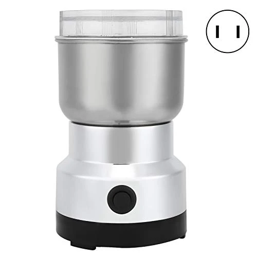 Stainless Steel + ABS Low Noise Spice Grinder, Easy Cleaning Corrosion Resistant Electric Grinder, Kitchen Accessory For Home Restaurant Milling Machine(US Standard 110V)