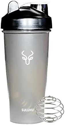 Active Shaker Sports Water Bottle With Blender Spring (Black) - Image 8