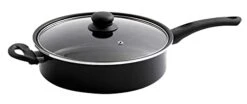 MUSA USA Jumbo Cooker With Lid, 11-Inch, Black