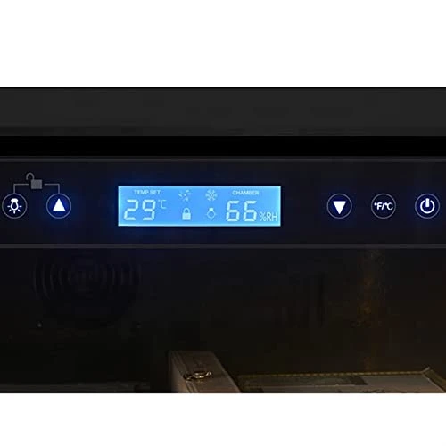 IEASEjgbx Large Capacity Wine Cellar Freestanding Black Compressor Wine Cooler Stainless Steel Double Wall Bottle Cooler - Image 2