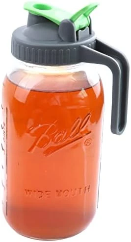 Cold Brew Coffee Maker Mason Jar 32 Oz Wide Mouth Mason Jar Iced Coffee Tea Pitcher With Coffee Filter Airtight & Leak-Proof Pitcher 1 Quart - Image 7