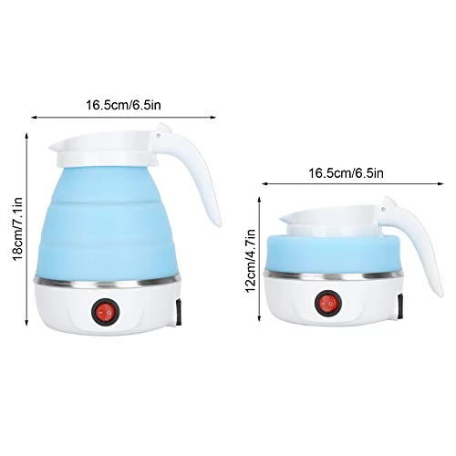 Foldable Electric Kettle, 0.6 L Electric Kettle, US 220‑240V 600W For Camping Travel(Blue) - Image 7