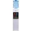 A1WATERCOOLER A1 Top Loading Cooler Dispenser, Hot & Cold Water, Child Safety Lock, Innovative Slim Design, Holds 3 Or 5 Gallon Bottles-UL/Energy Star Approved, White