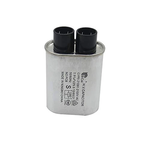 Eter Star CQC Universal Household Microwave HV Capacitor Replacement 2100V 0.91uF MFD Compatible Ch85 21091 AC H.V.Capacitor 10/85/21 50/60Hz NO PCB - Image 2