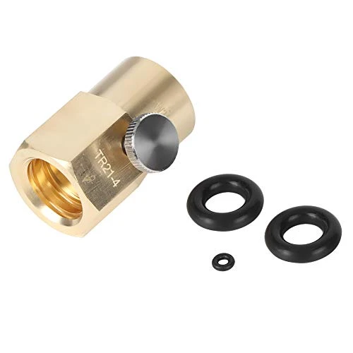 YEmirth CO2 Refill Adapter, Household Soda Bottle Soda Water Cylinder CO2 Refill Connector Adapter Accessories(W21.8 To TR21.4)