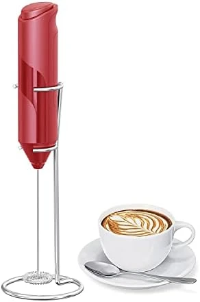 Electric Milk Frother Handheld With Stand Battery Powered Coffee Whisk Frother, Drink Mixer Handheld For Coffee, Frappe, Latte, Matcha, Hot Chocolate - Image 8