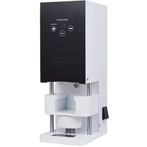 ENEMO 58MM Coffee Tamper Automatic Flat Press Powder Press For Espresso Compatible With Barista (Color : White, Size : AU)