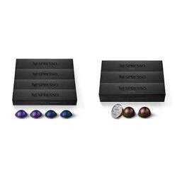 Nespresso Capsules VertuoLine, Espresso, Bold Variety Pack, Medium And Dark Roast Espresso Coffee, 40 Count Coffee Pods & Capsules VertuoLine, Intenso, Dark Roast Coffee, 30 Count Coffee Pods