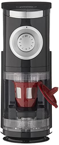 SOLOGRIND 2-in-1 Automatic Single Serve Coffee Burr Grinder For Coffee Pod,Black,1 EA - Image 2