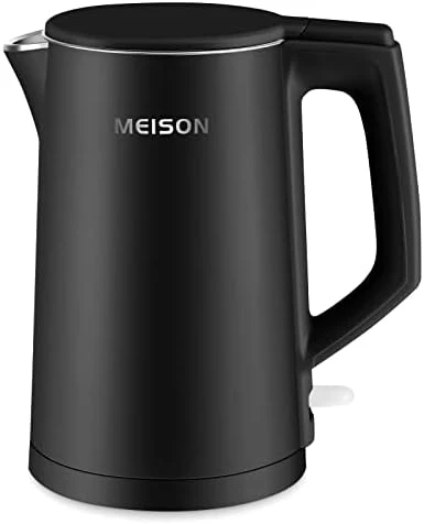 Electric Kettle, 1.7 L Double Wall Food Grade Stainless Steel Interior Water Boiler, Coffee Pot & Tea Kettle, Auto Shut-Off And Boil-Dry Protection, 1200W, 2 Year Warranty(Blue) - Image 8