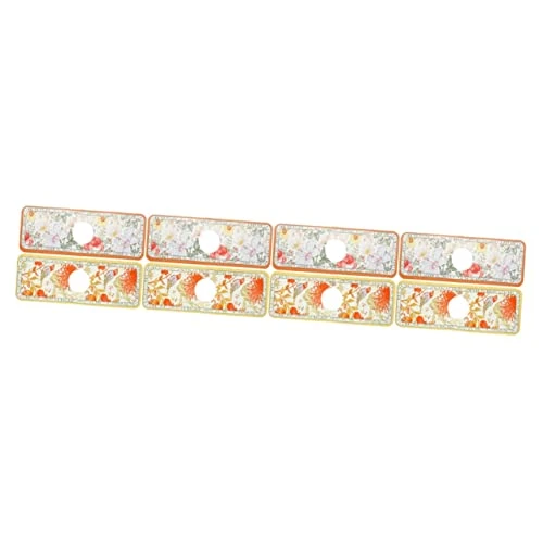 Zerodeko 8 Pcs Absorbent Pad Sink Draining Mat Microfiber Dish Mat Drainage Mat Sink Water Catcher Mat Non- Faucet Drip Catcher Faucet Absorbent Mats Diatom Mud Washable Splash Pad