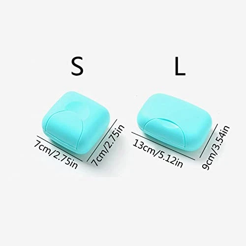 Soap Container Soap Holder 4 Pack, Travel Soap Container With Lid, Portable Bar Soap Case, Leakproof Soap Box With Perforations, Soap Dishes For Traveling, Camping, Gym (Color : Yellow, Size : - Image 5