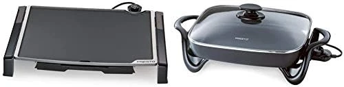 Presto 07073 Electric Tilt-N-fold Griddle, 19", Black & 06852 16-Inch Electric Skillet With Glass Cover - Image 8