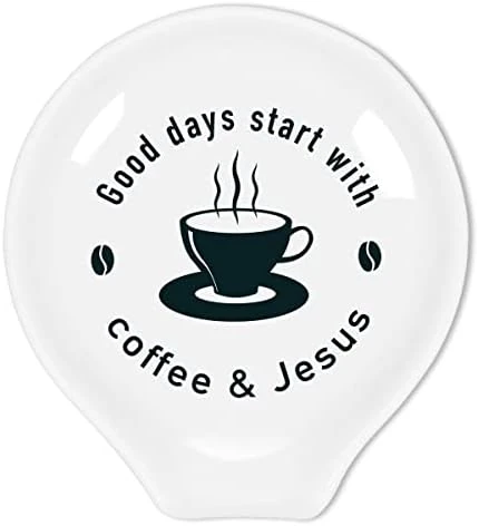 Funny Coffee Quote Ceramic Coffee Spoon Holder-Coffee Spoon Rest -Coffee Station Decor Coffee Bar Accessories-Coffee Lovers Gift For Women And Men (Pour Some Sugar On Me) - Image 4