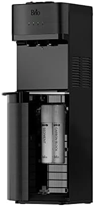 Brio Self Cleaning Bottleless Water-Cooler Dispenser With Filtration - New Black Stainless Steel - Hot Cold And Room Temperature Water. 2 Free Extra Replacement-Filters Included - Image 6