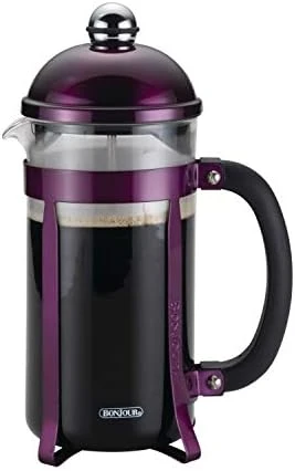Maximus French Press Coffee Maker, 8 Cup, Purple - Image 9