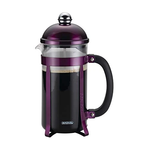 Maximus French Press Coffee Maker, 8 Cup, Purple