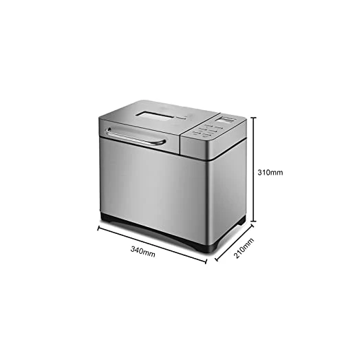 MBJ Bread Maker Stainless Steel Automatic Bread Maker Programmable Bread Maker With 3 Bread Size Fruit Nut Dispensers - Image 2