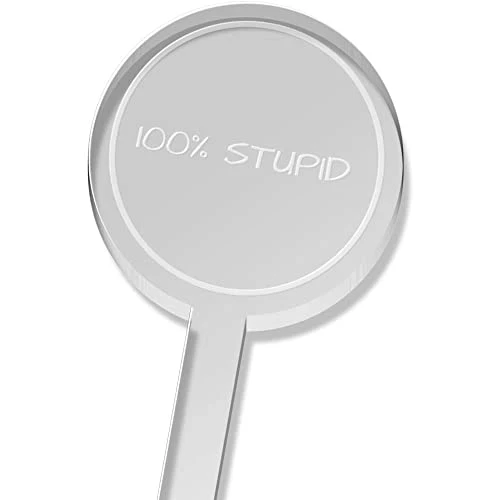 Azeeda 5 X '100% Stupid' Tall Drink Stirrers/Swizzle Sticks (DS00053076)
