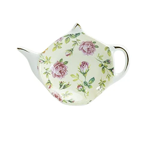 Tea Bag Caddy Holder, Set Of 4 (Rose Chintz) - Image 2