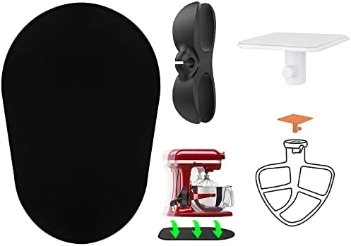 Sliding Mat For Kitchenaid Mixer With White Cord Organizer & Holder, Mixer Mover Slider Pad For Kitchenaid 4.5-5 Qt Tilt-Head Stand Mixer, Kitchen Appliance Slider Mat, Kitchen Aid Mixer Accessories - Image 9