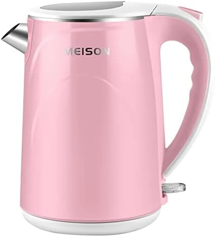 Electric Kettle, 1.7 L Double Wall Food Grade Stainless Steel Interior Water Boiler, Coffee Pot & Tea Kettle, Auto Shut-Off And Boil-Dry Protection, 1200W, 2 Year Warranty(Blue) - Image 11