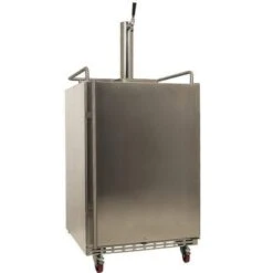 KC7000SSOD Full Size Tower Cooled Built-in Outdoor Kegerator - Stainless Steel