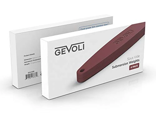 Sous Vide Weights, 4 Pack (Stain-Proof) Immersion Cooker Bag Weights - Improved Food Submersion Vs Racks - Safe Food Grade BPA Free Silicone - Image 4