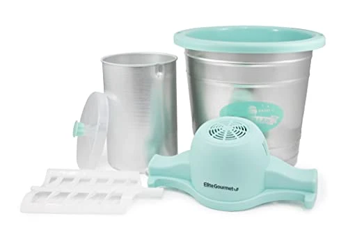 IM-308L# 4 Qt. Electric Motorized Maker Ice & Rock Salt, 4Qt. Freezing Canister, Creamy Ice Cream, Gelato, Frozen Yogurt, Or Sorbet, Recipe Booklet, 4 Quart, Mint - Image 2