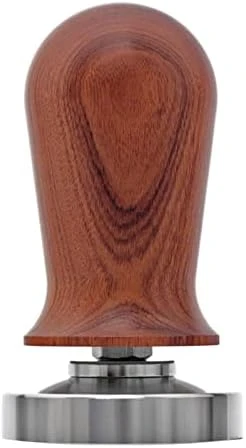 NHUNI Calibrated Espresso Tamper, Calibrated Coffee Tamper With Spring Loaded Wooden Handle Stainless Steel Flat Base (Color : E, Size : 53mm) - Image 9