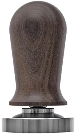 NHUNI Calibrated Espresso Tamper, Calibrated Coffee Tamper With Spring Loaded Wooden Handle Stainless Steel Flat Base (Color : E, Size : 53mm) - Image 6