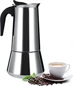 Stainless Steel Stovetop Moka Pot Espresso Maker Percolator 12 Cup 600ml Portable Italian Greca Cuban Coffee Maker For Big Family Home Office Camping, Work With Gas Electric Ceramic Stovetop - Image 7