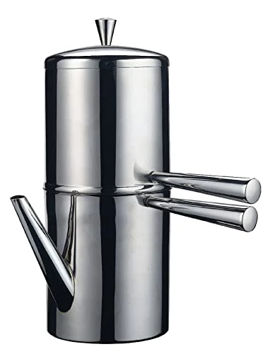 Stainless Steel Neapolitan Drip Coffee Maker With Spout, 3 Cup