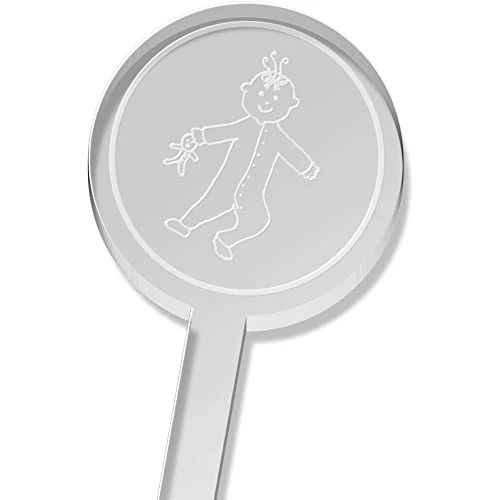 Azeeda 5 X 'Baby Holding Toy' Tall Drink Stirrers/Swizzle Sticks (DS00053050)
