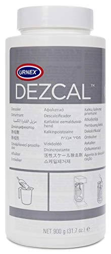 Urnex Dezcal Coffee And Espresso Machine Descaler Activated Scale Remover - 900g Bottle - Fast Effective Descaling Of Boilers And Heating Elements Faucets Spray Heads Milk Systems