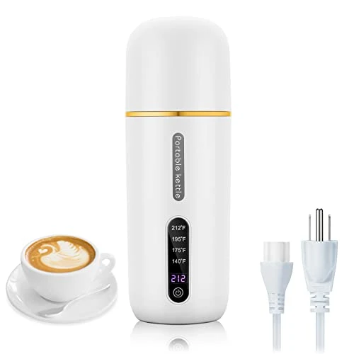Travel Portable Electric Kettle, 380ml Mini Electric Tea Kettle Water Boiler, One Cup Electric Hot Water Kettle, Fast Boil And Auto Shut Off Hot Water Boiler