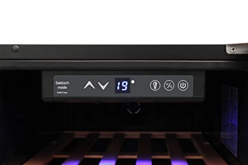 15 Inch Wine Cooler Under Counter, 33 Bottle Wine Refrigerator, Free Standing & Built-in, Single Zone, Stainless Steel, Digital Temperature Control, TWC1501 - Image 7