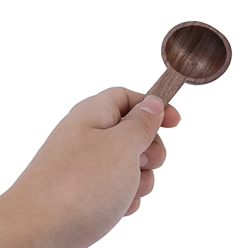 Coffee Spoon, Wooden Tablespoon Measuring Spoon Walnut Teaspoon Coffee Accessories For Coffee Tea Sugar Dlour Spices(1 Pc) - Image 6