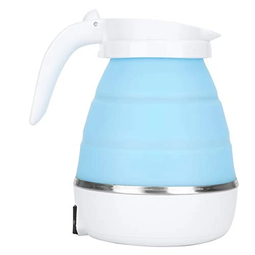 Foldable Electric Kettle, 0.6 L Electric Kettle, US 220‑240V 600W For Camping Travel(Blue) - Image 6