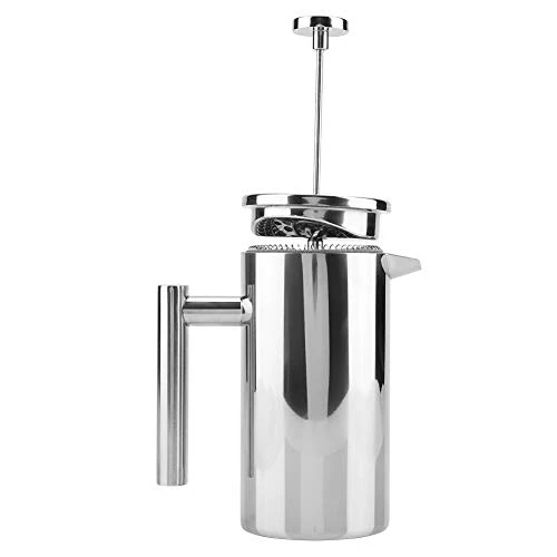 Press Coffee Pot, French Press Coffee Maker Double Walled Stainless Steel Coffee Maker French Press Tea Pot With Filter (800ML) - Image 3