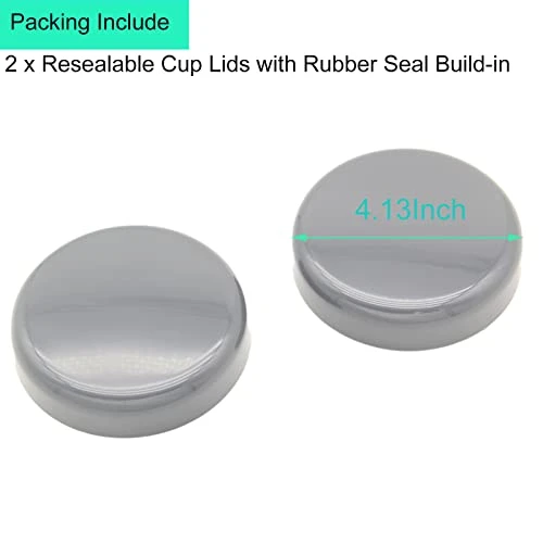 WTPLY 2 Pack Cup Lids Replacement Parts Compatible With Nutribullet 600w/ 900w Replacement Resealable Accessory Parts With Gasket - Image 2