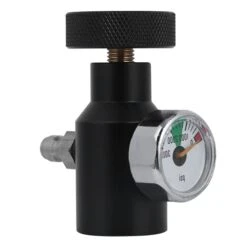 CO2 Cylinder Adapter, CO2 Adapter 0-3000psi Adjustment Range CO2 Refill Adapter Black For Soda Beer, Cola, Beverage And Other Beverage Barrels