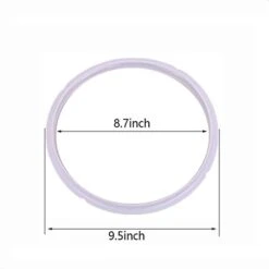 Versal Replacement Silicone Sealing Gaskets Float Valve Sealer Parts Set For 5 Or 6 Quart Pressure Cooker Models For YBD60-100, PPC780, PPC770 And PPC790