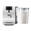 Jura ENA 8 Automatic Coffee Machine (Metropolitan Black) With Glass Milk Container Bundle (2 Items)