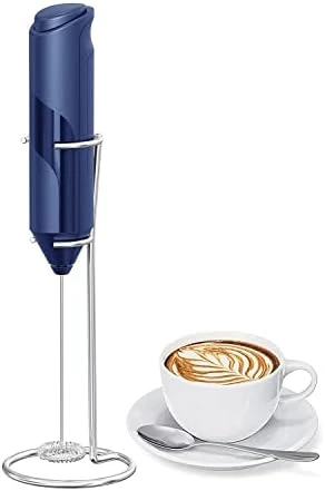 Electric Milk Frother Handheld With Stand Battery Powered Coffee Whisk Frother, Drink Mixer Handheld For Coffee, Frappe, Latte, Matcha, Hot Chocolate - Image 9