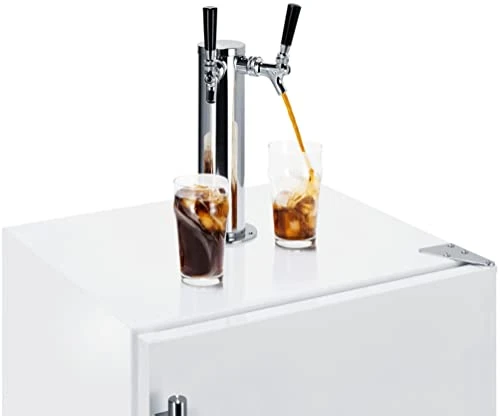 Summit Appliance SBC58WHBIADACFTWIN 24" Wide Built-in Undercounter ADA Height Commercially Listed Dual Tap Cold Brew Coffee Dispenser In White With Stainless Steel Handle, Automatic Defrost - Image 4